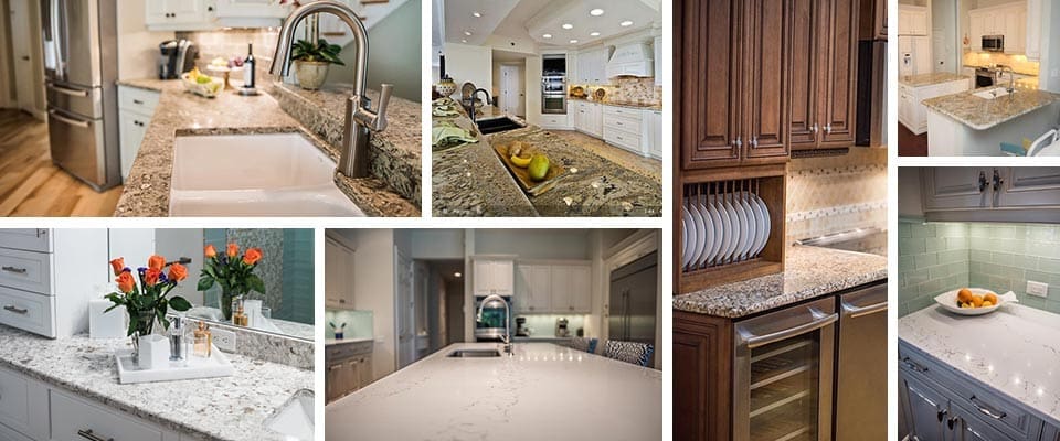 Gallery of granite countertops installed by Cornerstone Builders